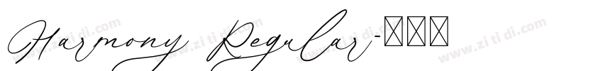 Harmony Regular字体转换